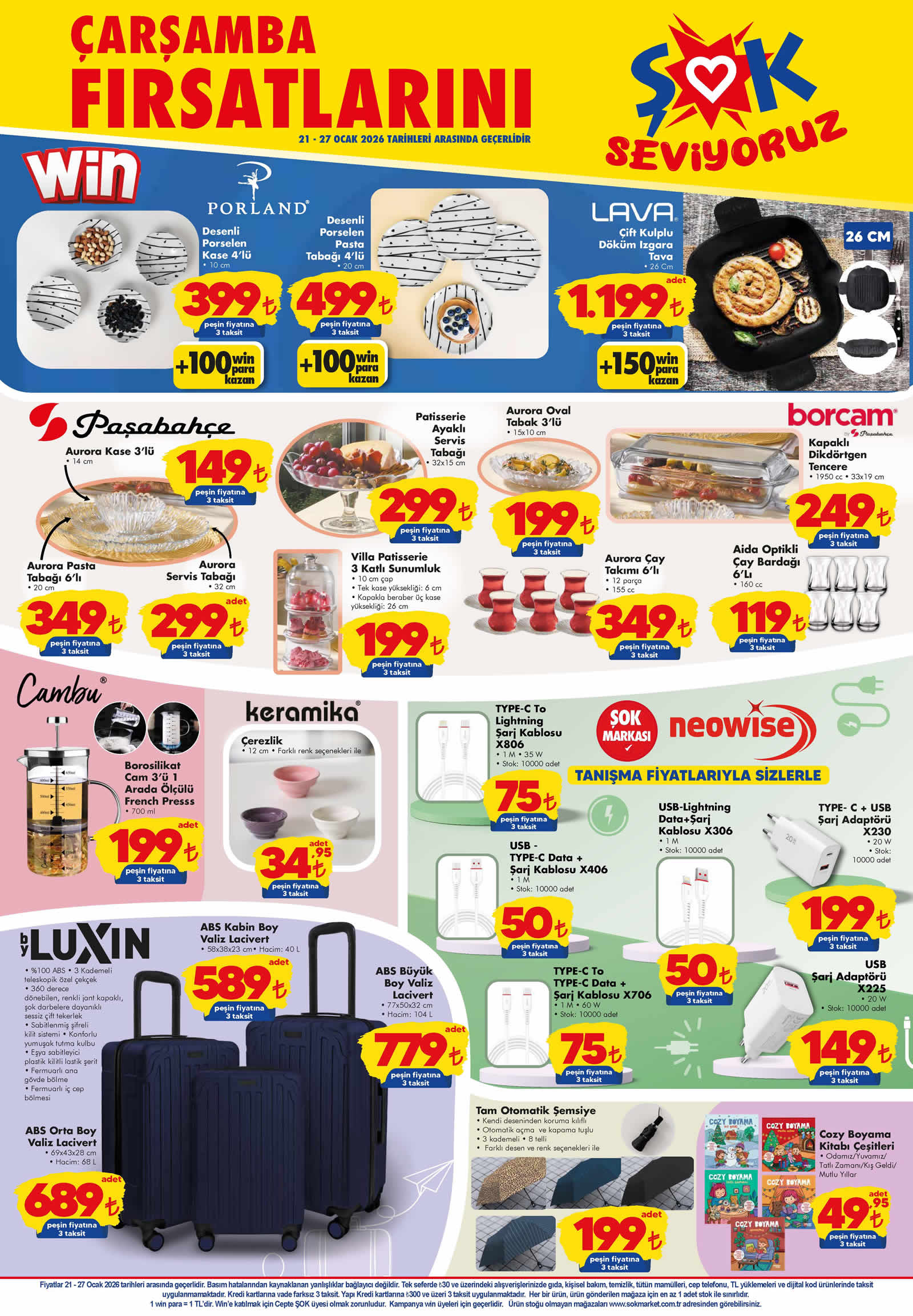 ŞOK 21 Ocak 2026 Aktüel Ürünler Kataloğu