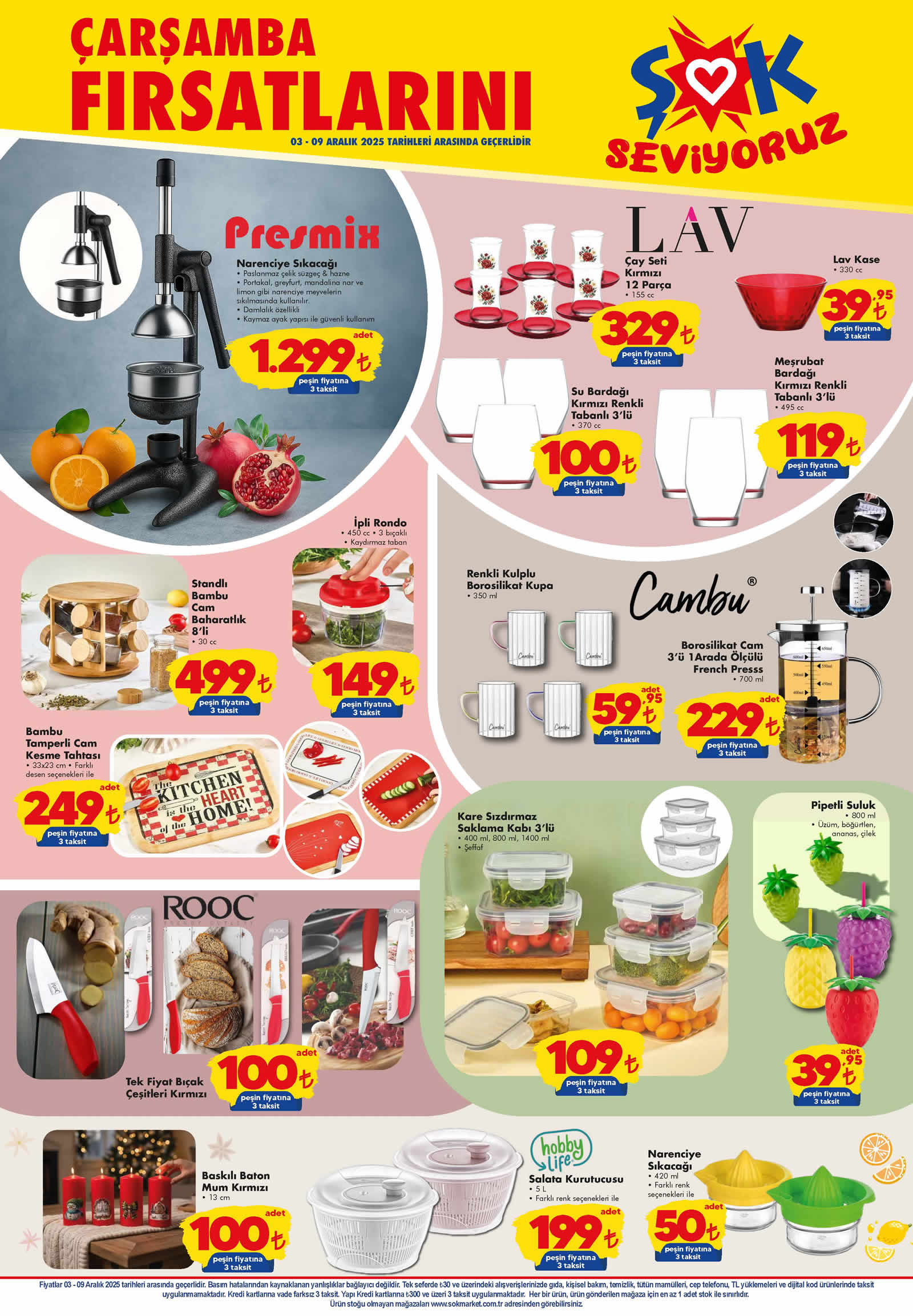 ŞOK 3 Aralık 2025 Aktüel Ürünler Kataloğu