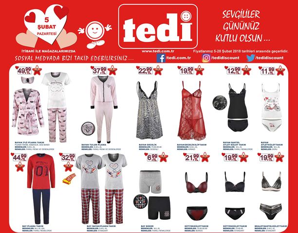 Tedi 5 Şubat 2018 Aktüel Kataloğu