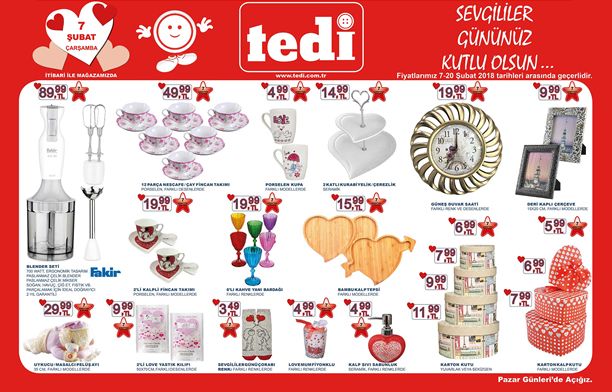 Tedi 7 Şubat 2018 Aktüel Kataloğu