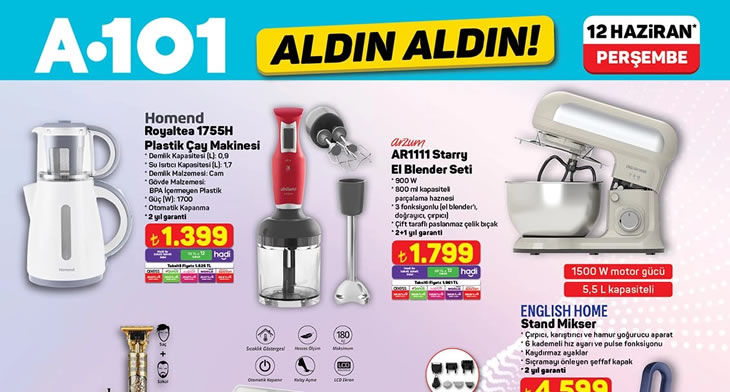 A101 12 Haziran 2025 Aktüel Ürünler Kataloğu