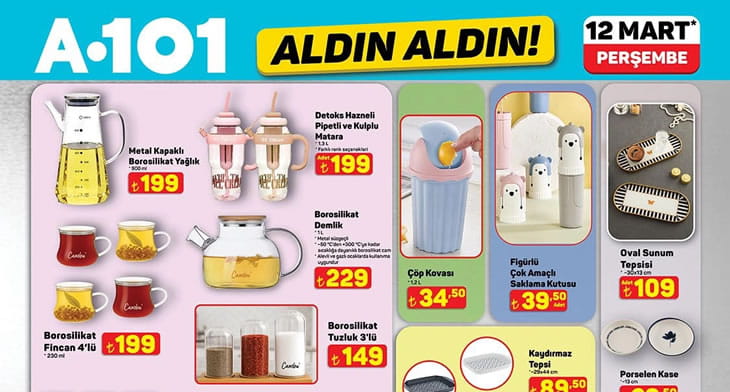 A101 12 Mart 2026 Aktüel Ürünler Kataloğu