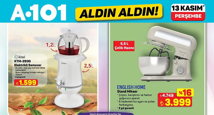 A101 13 Kasım 2025 Aktüel Ürünler Kataloğu