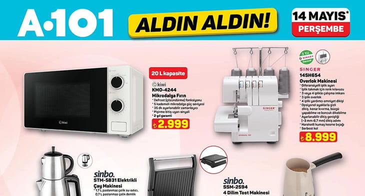 A101 14 Mayıs 2026 Aktüel Ürünler Kataloğu