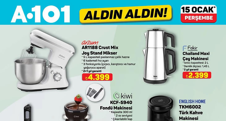 A101 15 Ocak 2026 Aktüel Ürünler Kataloğu