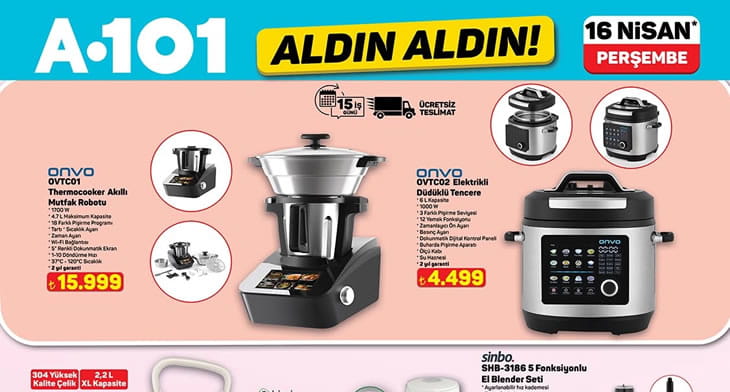 A101 16 Nisan 2026 Aktüel Ürünler Kataloğu