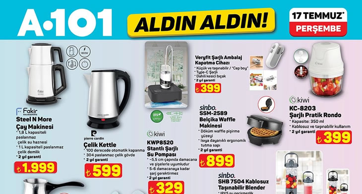 A101 17 Temmuz 2025 Aktüel Ürünler Kataloğu