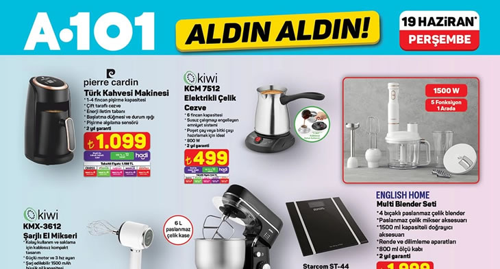 A101 19 Haziran 2025 Aktüel Ürünler Kataloğu