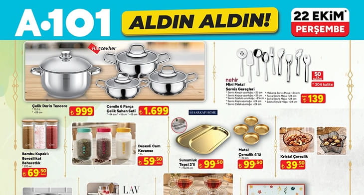 A101 22 Ekim 2026 Aktüel Ürünler Kataloğu