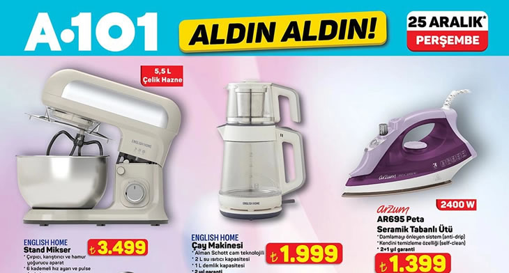 A101 25 Aralık 2025 Aktüel Ürünler Kataloğu