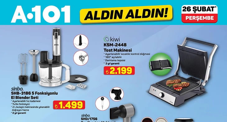 A101 26 Şubat 2026 Aktüel Ürünler Kataloğu