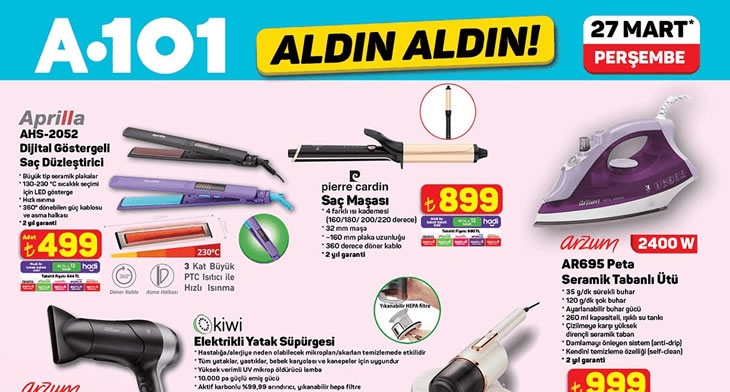 A101 27 Mart 2025 Aktüel Ürünler Kataloğu
