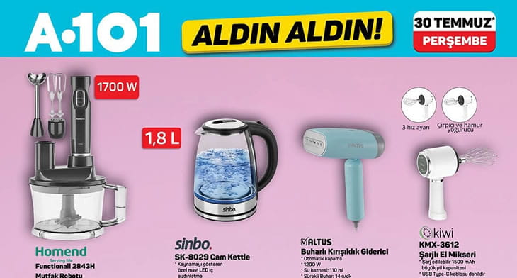 A101 30 Temmuz 2026 Aktüel Ürünler Kataloğu