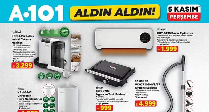 A101 5 Kasım 2026 Aktüel Ürünler Kataloğu