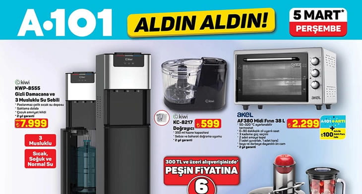 A101 5 Mart 2026 Aktüel Ürünler Kataloğu