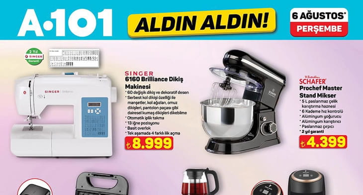 A101 6 Ağustos 2026 Aktüel Ürünler Kataloğu