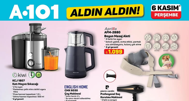 A101 6 Kasım 2025 Aktüel Ürünler Kataloğu