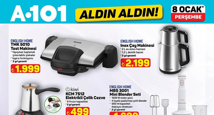 A101 8 Ocak 2026 Aktüel Ürünler Kataloğu
