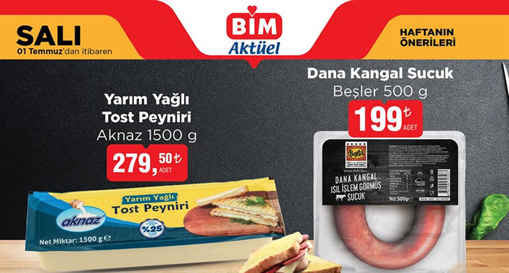 BİM 1 Temmuz 2025 Aktüel Ürünler Kataloğu