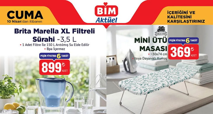 BİM 10 Nisan 2026 Aktüel Ürünler Kataloğu