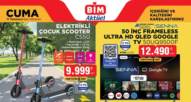 BİM 11 Temmuz 2025 Aktüel Ürünler Kataloğu