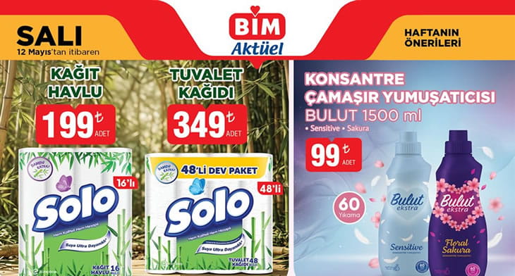 BİM 12 Mayıs 2026 Aktüel Ürünler Kataloğu