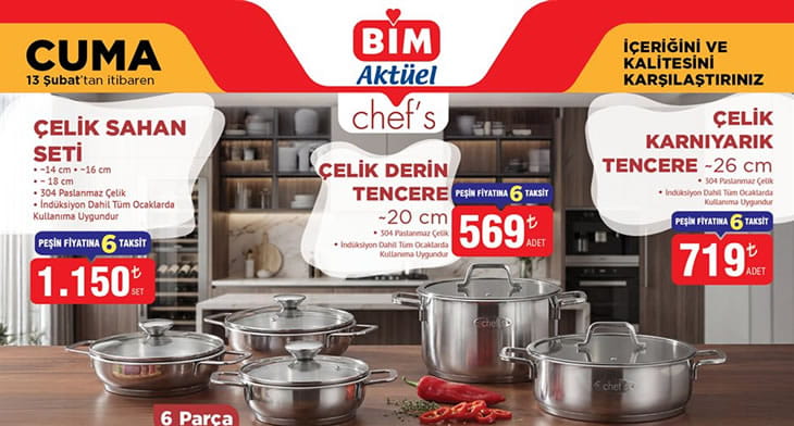 BİM 13 Şubat 2026 Aktüel Ürünler Kataloğu