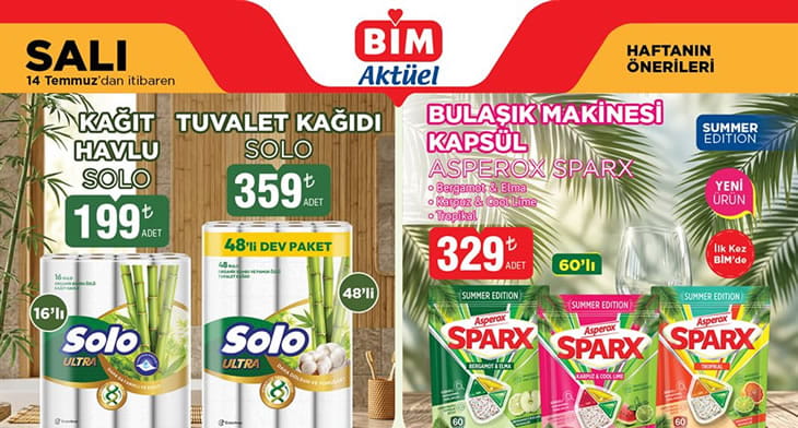 BİM 14 Temmuz 2026 Aktüel Ürünler Kataloğu