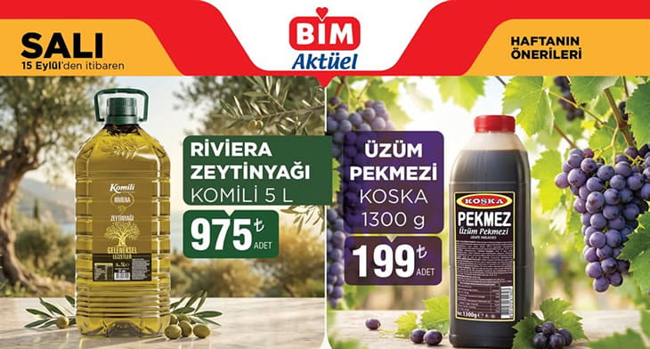 BİM 15 Eylül 2026 Aktüel Ürünler Kataloğu
