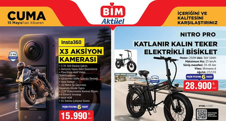 BİM 15 Mayıs 2026 Aktüel Ürünler Kataloğu
