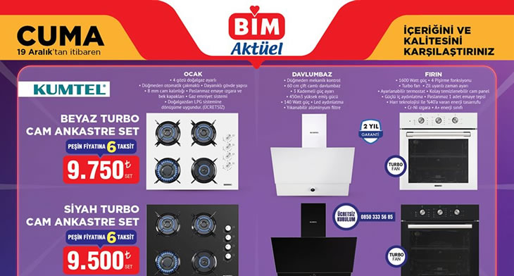 BİM 19 Aralık 2025 Aktüel Ürünler Kataloğu