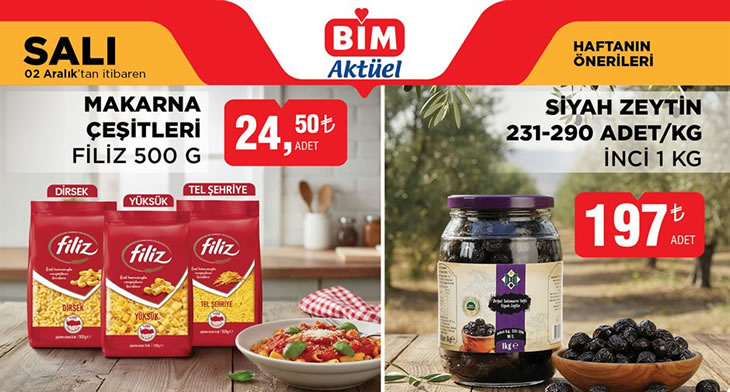 BİM 2 Aralık 2025 Aktüel Ürünler Kataloğu