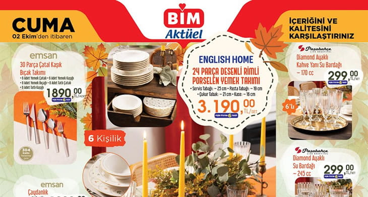 BİM 2 Ekim 2026 Aktüel Ürünler Kataloğu