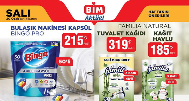 BİM 20 Ocak 2026 Aktüel Ürünler Kataloğu