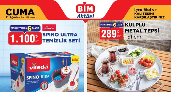 BİM 21 Ağustos 2026 Aktüel Ürünler Kataloğu