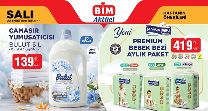 BİM 22 Eylül 2026 Aktüel Ürünler Kataloğu