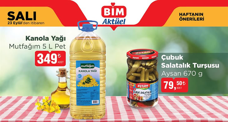 BİM 23 Eylül 2025 Aktüel Ürünler Kataloğu