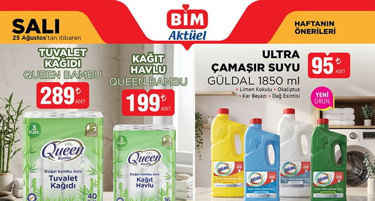 BİM 25 Ağustos 2026 Aktüel Ürünler Kataloğu
