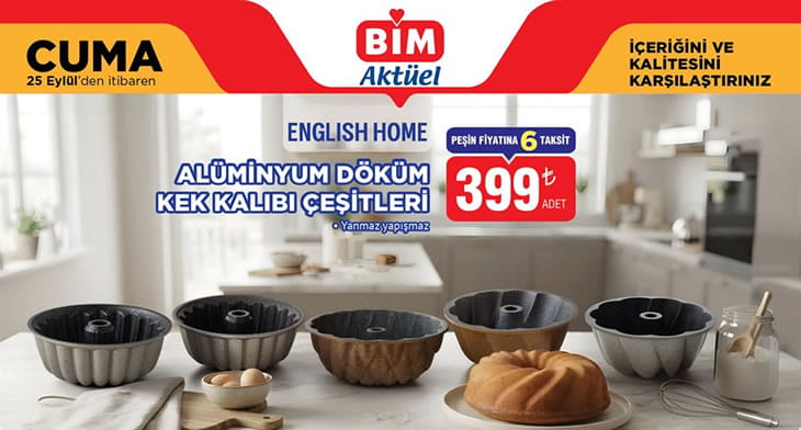 BİM 25 Eylül 2026 Aktüel Ürünler Kataloğu