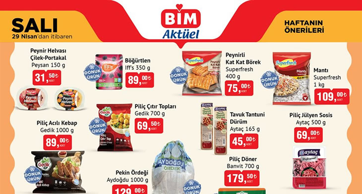 BİM 29 Nisan 2025 Aktüel Ürünler Kataloğu