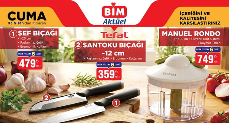 BİM 3 Nisan 2026 Aktüel Ürünler Kataloğu