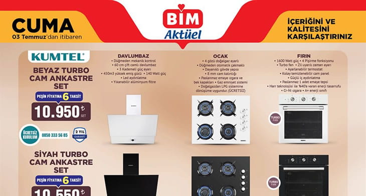 BİM 3 Temmuz 2026 Aktüel Ürünler Kataloğu
