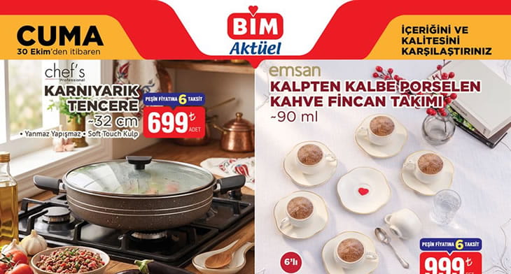 BİM 30 Ekim 2026 Aktüel Ürünler Kataloğu