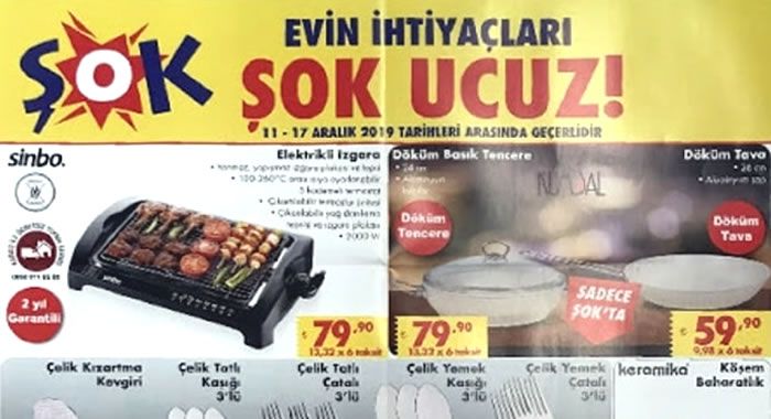ŞOK 11 Aralık 2019 Aktüel Ürünler Kataloğu ŞOK AKTÜEL